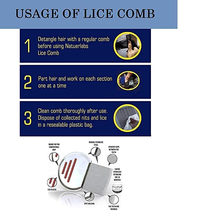 Stainless steel Lice comb
