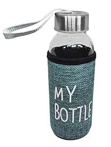 Glass Water Bottle, 300 ml (Set of 2)