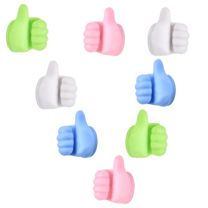 10 Piece Silicone Creative Thumbs up Hooks