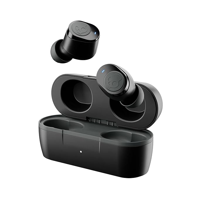 Jib True 2 in-Ear Wireless Earbuds, 32 Hr Battery, Microphone, Works with iPhone Android and Bluetooth Devices - Black