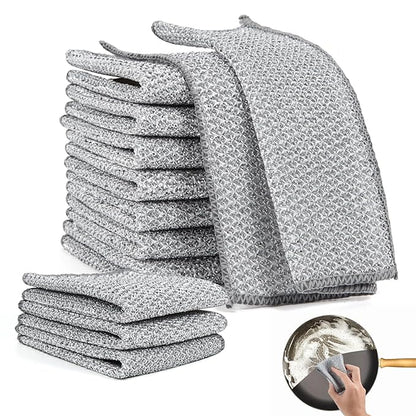 Non-Scratch Kitchen Cleaning Pads (10, Silver)