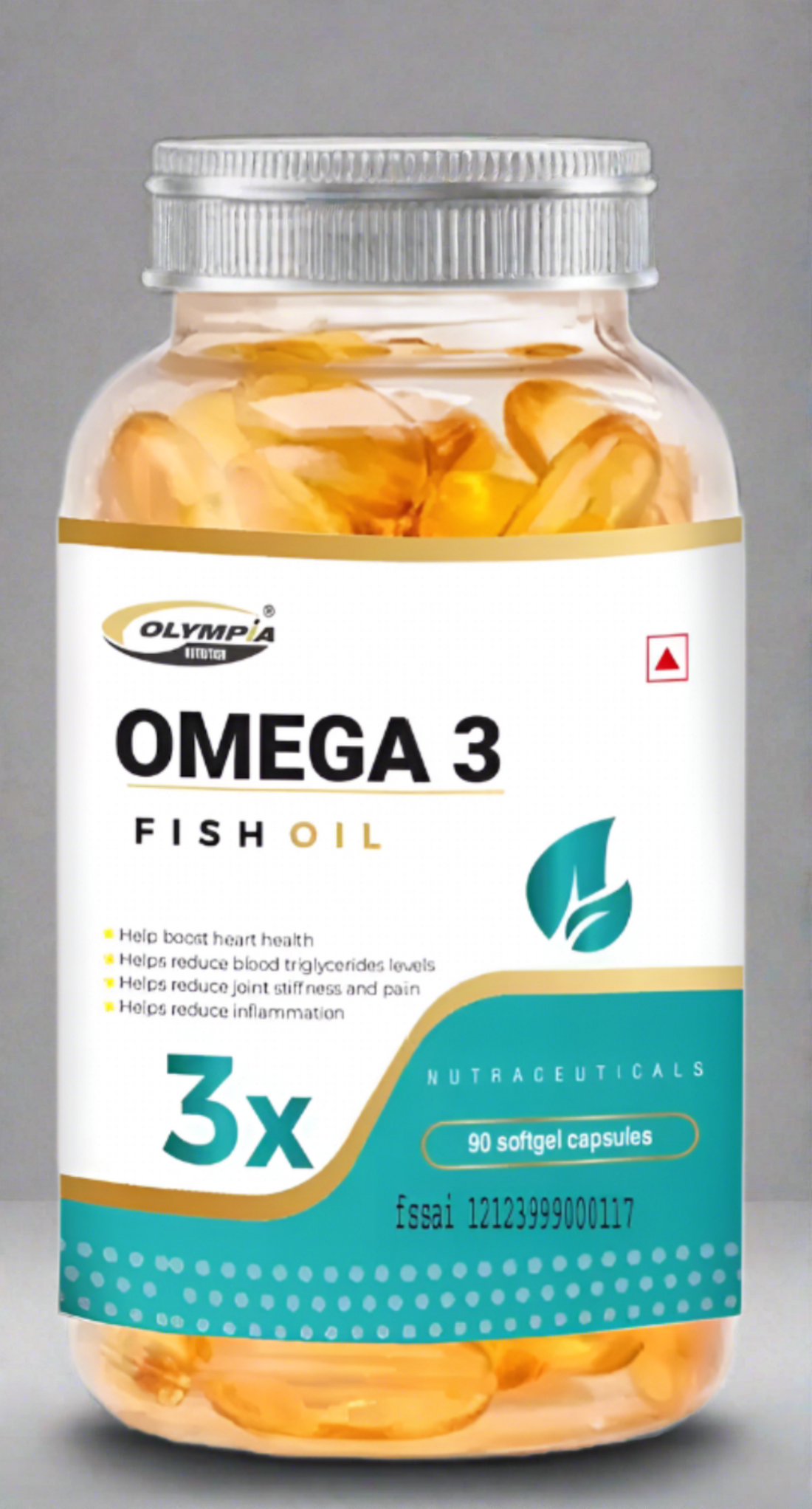 Omega 3 Fish Oil 1000 mg Fortified With EPA/ DHA (90 Capsules)