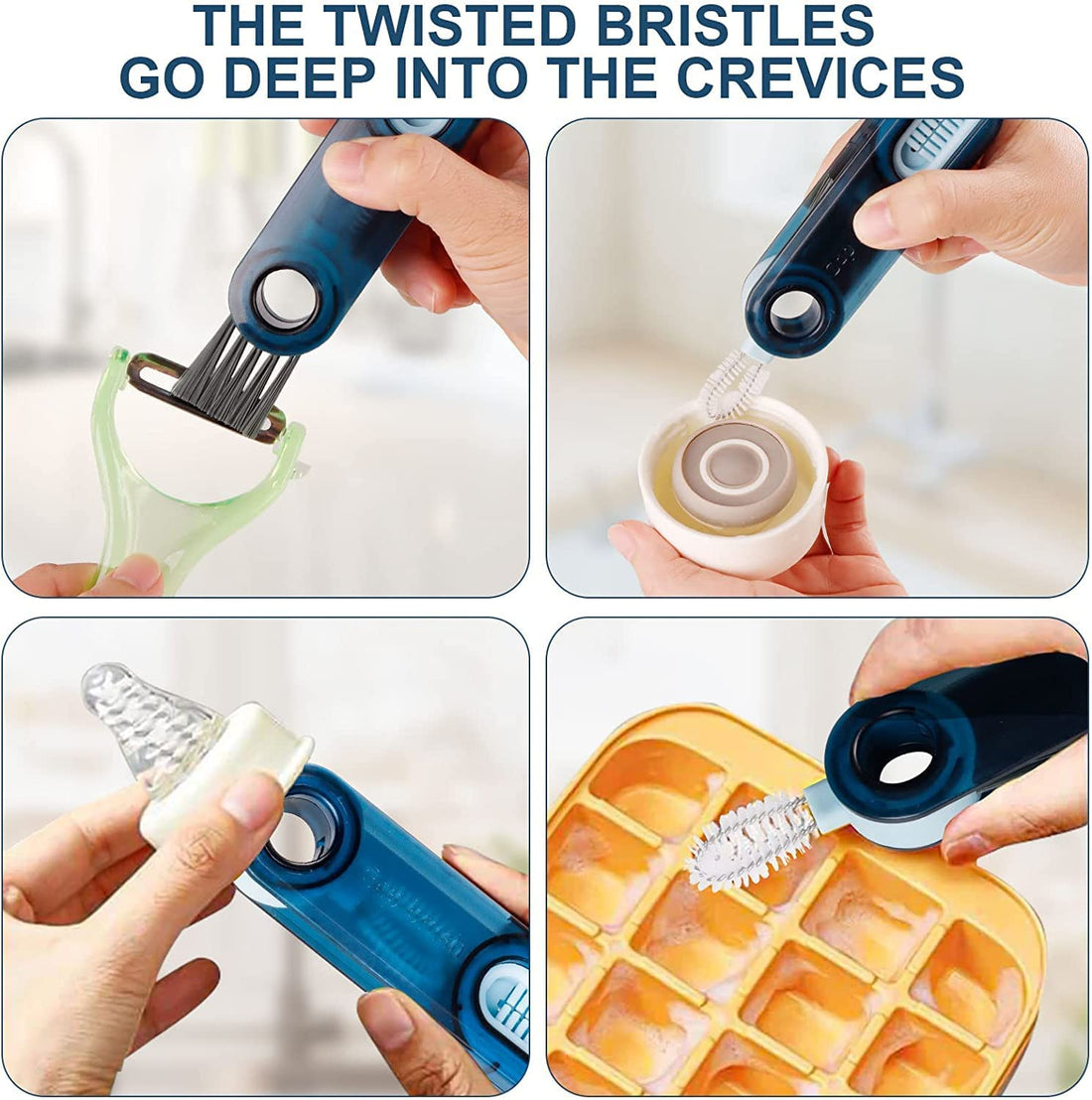 3 in 1 Cup Lid Gap Cleaning Brush